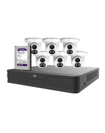 UNV-4CH 4MP NVR Hard Wired CCTV system