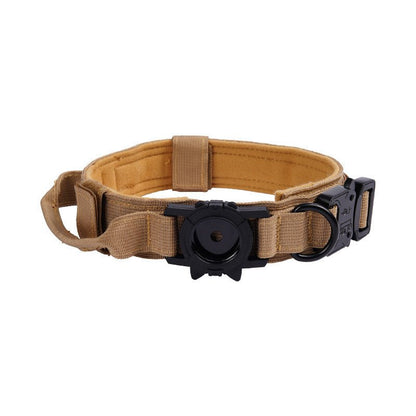 Dog Collar with AirTag holder - Black Fox Security Group