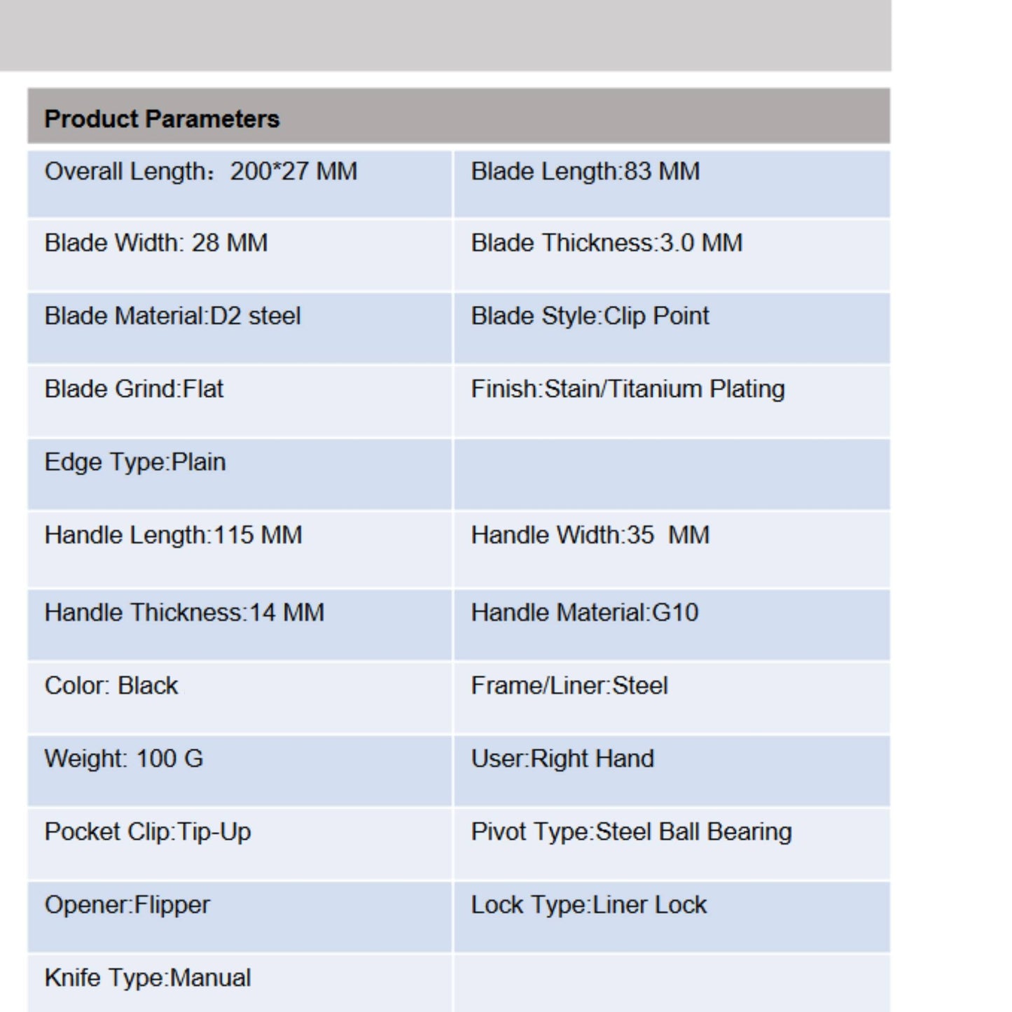HT EDC101 Folding Pocket Knife - Black Fox Security Group