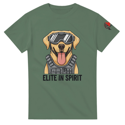 Hussar K9 - Funny Elite in Spirit Tactical Yellow Lab T-Shirt - Black Fox Security Group
