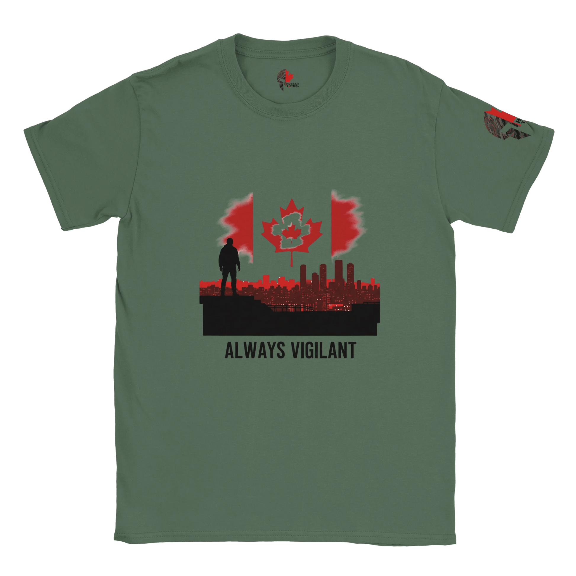 Hussar Tactical - Always Vigilant T-Shirt - Black Fox Security Group