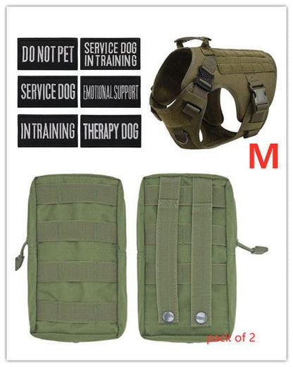 Tactical K9 Harness (for larger breeds) - Black Fox Security Group