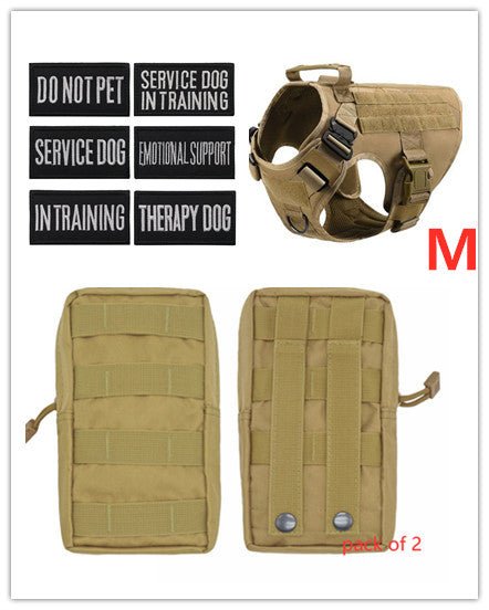 Tactical K9 Harness (for larger breeds) - Black Fox Security Group