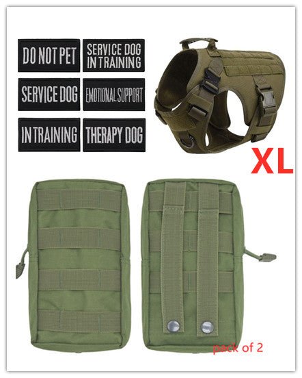 Tactical K9 Harness (for larger breeds) - Black Fox Security Group