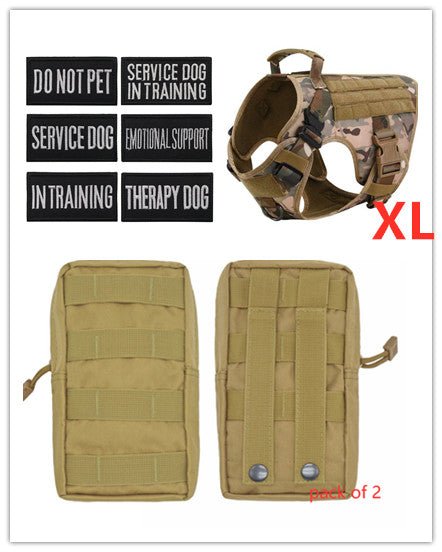 Tactical K9 Harness (for larger breeds) - Black Fox Security Group