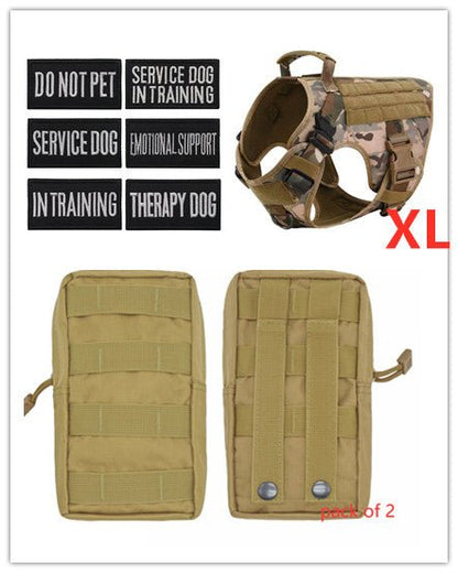 Tactical K9 Harness (for larger breeds) - Black Fox Security Group