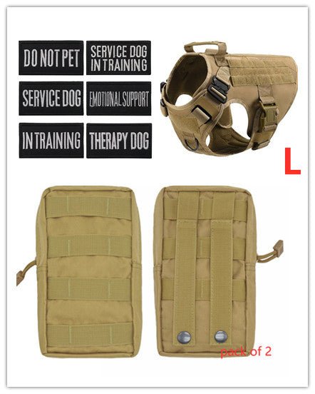 Tactical K9 Harness (for larger breeds) - Black Fox Security Group