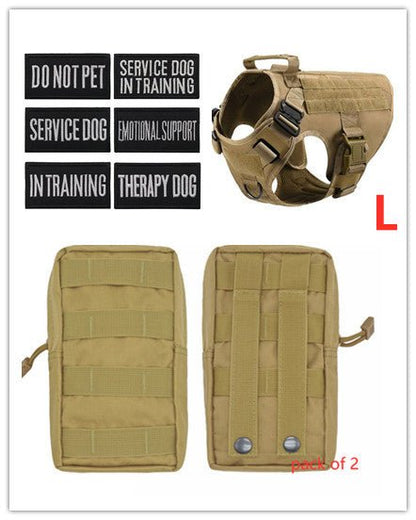Tactical K9 Harness (for larger breeds) - Black Fox Security Group