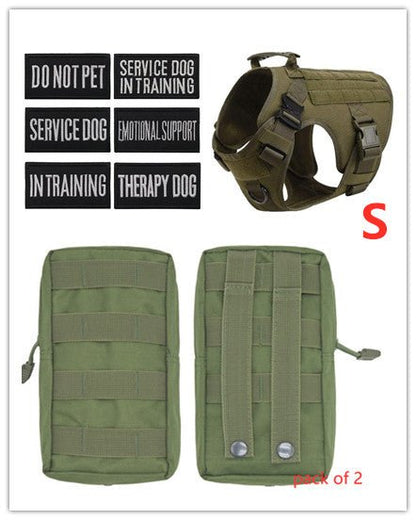 Tactical K9 Harness (for larger breeds) - Black Fox Security Group