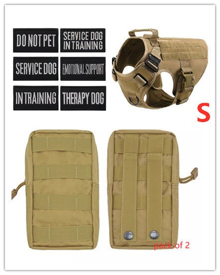 Tactical K9 Harness (for larger breeds) - Black Fox Security Group