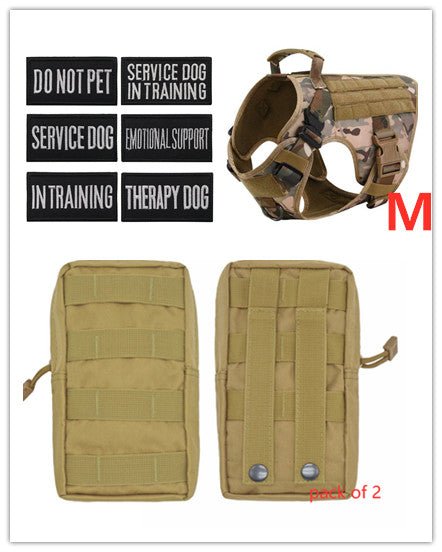 Tactical K9 Harness (for larger breeds) - Black Fox Security Group