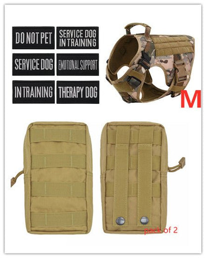 Tactical K9 Harness (for larger breeds) - Black Fox Security Group