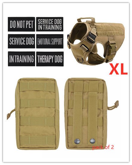 Tactical K9 Harness (for larger breeds) - Black Fox Security Group