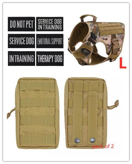 Tactical K9 Harness (for larger breeds) - Black Fox Security Group