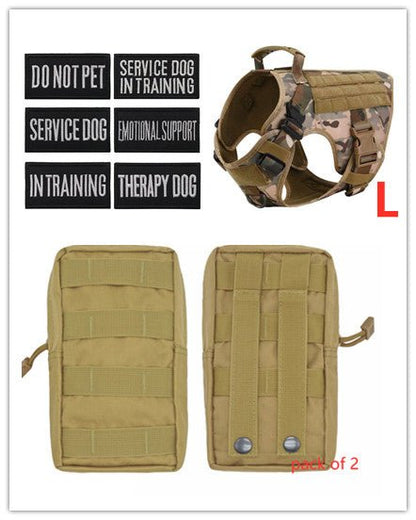 Tactical K9 Harness (for larger breeds) - Black Fox Security Group