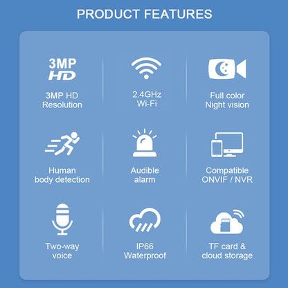 3MP PTZ Camera - Black Fox Security Group