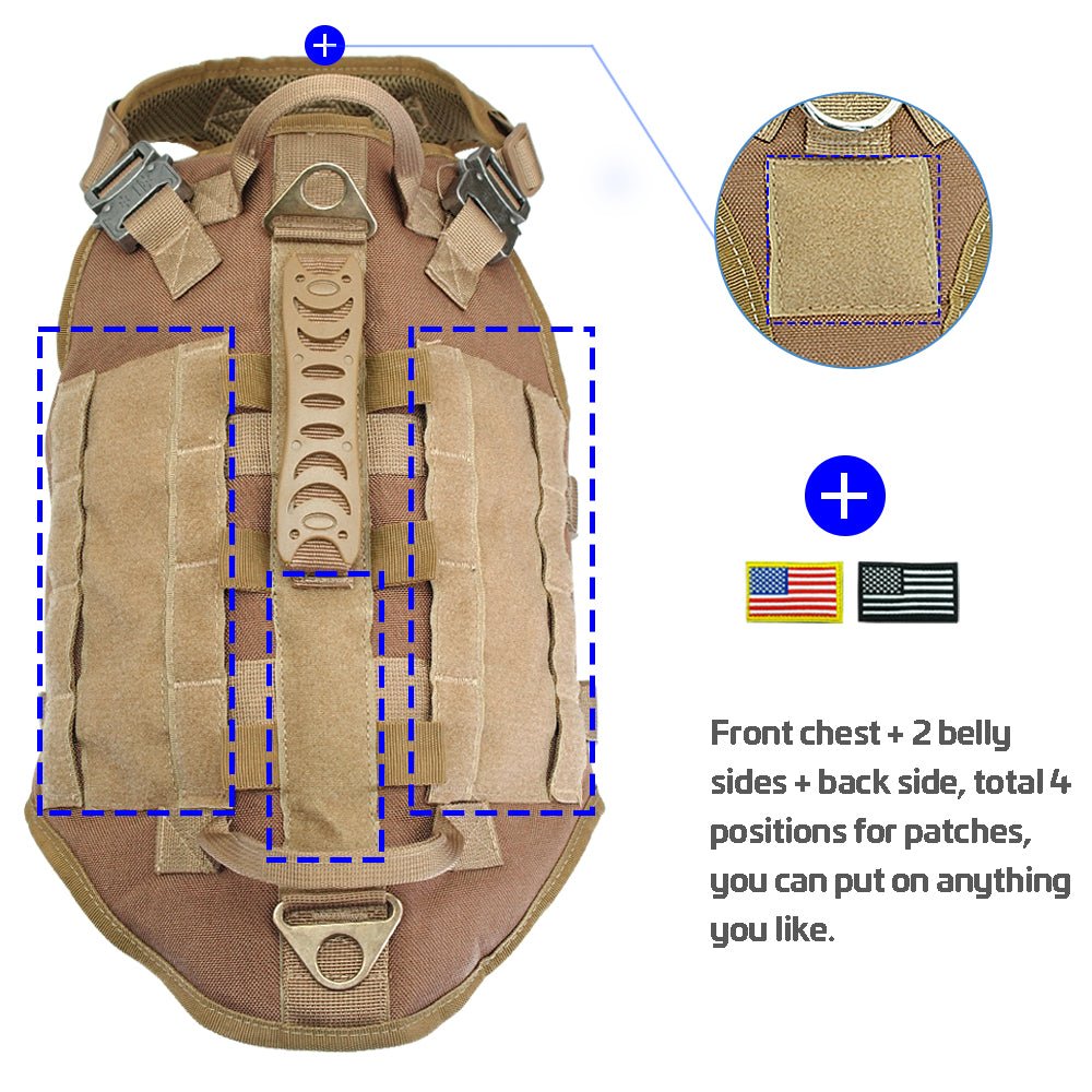 Tactical K9 Harness - Black Fox Security Group