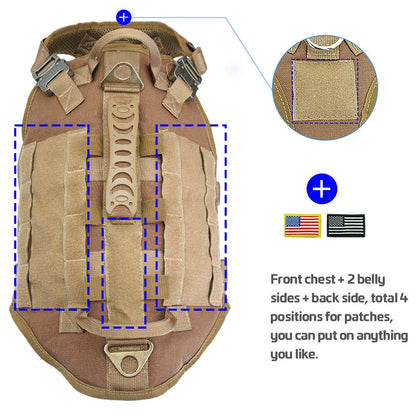 Tactical K9 Harness - Black Fox Security Group